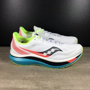 Saucony Endorphin Pro Women's Size 11 White Green Blue Running Shoes S10598-10